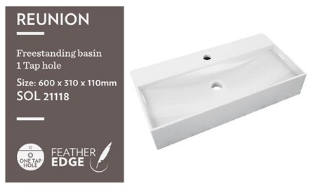 REUNION FREESTANDING BASIN